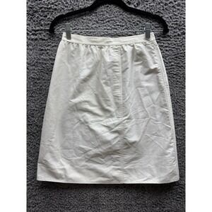 Courreges‎  Vintage White Cotton Skirt Size 38